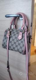 mini bag bauletto beige/rosa 