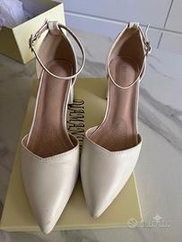 Scarpe con tacco Diamantique Avorio/Crema 39