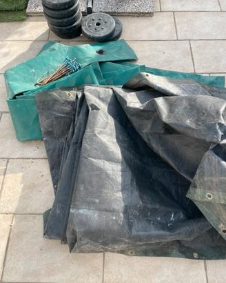 Salsicciotti, pesi, Telo protettivo piscina,