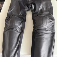 pantaloni moto in pelle