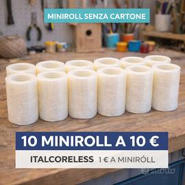 miniroll senza cartone 10pz 10€ prezzo piu basso
