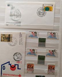 Lotto francobolli e buste