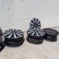 CERCHI IN FERRO + COPRICERCHI SPARCO R16 GOLF AUDI