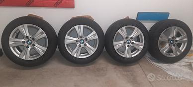  gomme nuove  205/55/16  + cerchi in lega BMW