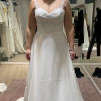 Abito da sposa gonna chiffon velo ricamato