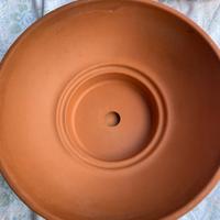 Ciotola in terracotta, 26x10, con sottovaso.