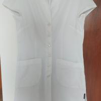 camice bianco manica corta