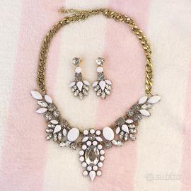 Completo collana e orecchini gioiello