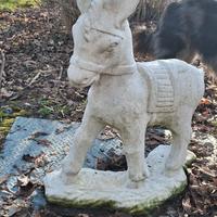 Statua asinello da giardino