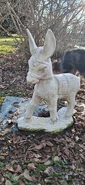 Statua asinello da giardino