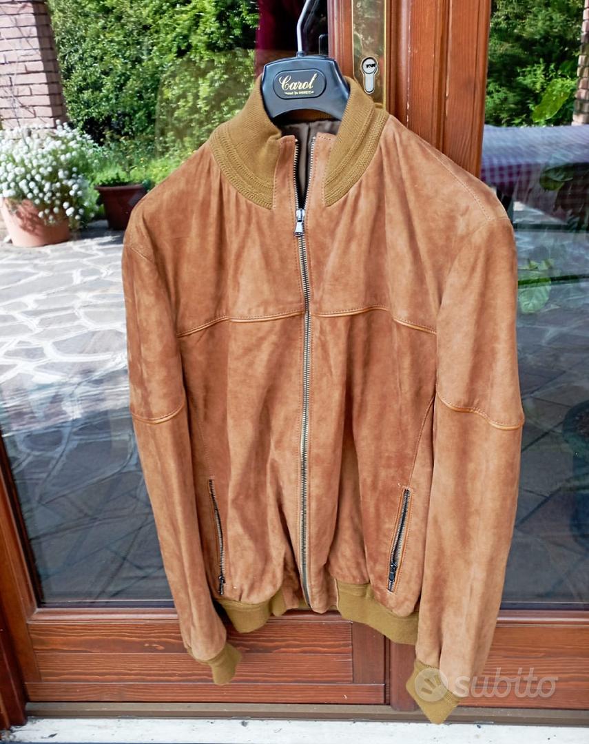 Giubbino in pelle scamosciato taglia M Abbigliamento e Accessori In vendita a L Aquila