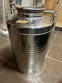 Fusto in acciaio inox 50L. per Olio, Latte, etc
