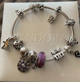 Bracciale Pandora con 11 charms + certificato