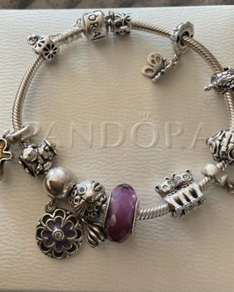 Bracciale Pandora con 11 charms + certificato