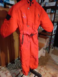 tuta sci intera bambino 6 anni Rossa 116 cm 