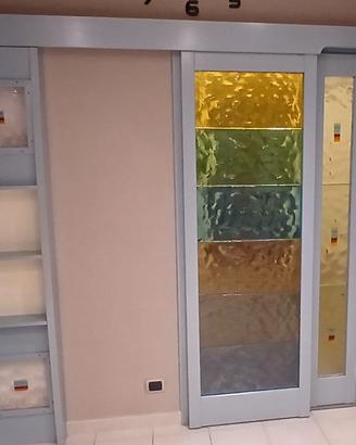 Porta scorrevole in vetro