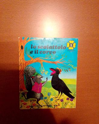 Libro per bambini Lo scoiattolo e il corvo