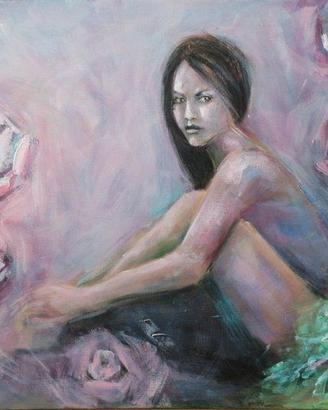 Acrilico su tela: Karolina Klemba - Tancerka