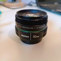 Obiettivo pentax DA 50mm f 1,8 