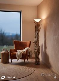 Lampada da terra Artigianale-pezzo unico h 175 cm