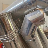 Tubi accaio 340 per cappa da ristorazione