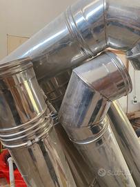 Tubi accaio 340 per cappa da ristorazione