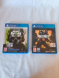 Lotto COD Modern warfare 2 e Black ops 4 PS4