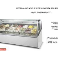 vetrina gelato per gelateria 