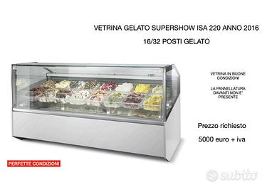 vetrina gelato per gelateria 