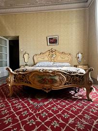 Letto matrimoniale Rococò italiano