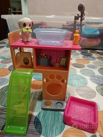 Barbie playset bagnetto cuccioli