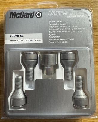 Bulloni antifurto per ruote McGard 27216SL
