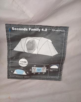 tenda da campeggio family seconds 4.2