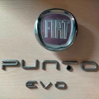 Scritta+Logo portellone posteriore Fiat Punto Evo