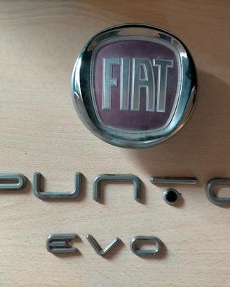 Scritta+Logo portellone posteriore Fiat Punto Evo
