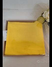 Coppia federe in cotone giallo 