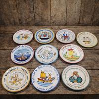 Lotto 10 Piatti del Buon Ricordo Ceramica Vietri
