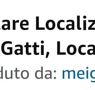 Collare localizzatore gps. 