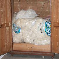 MOBILE LEGNO MASSICCIO ANTICO DARESTAURARE + LANA