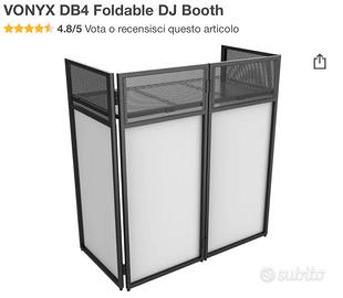VONYX DB4 Foldable DJ Booth - tavolo dj