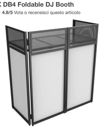 VONYX DB4 Foldable DJ Booth - tavolo dj