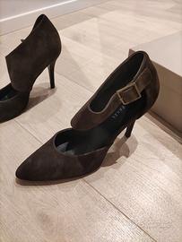 Scarpe Stefanel scamosciate marroni mai usate!