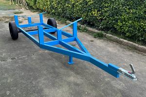 Carrello invaso barca da cantiere