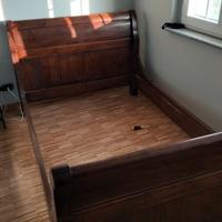 Letto antico stile impero in noce