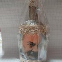 bottiglia con immagine Padre Pio