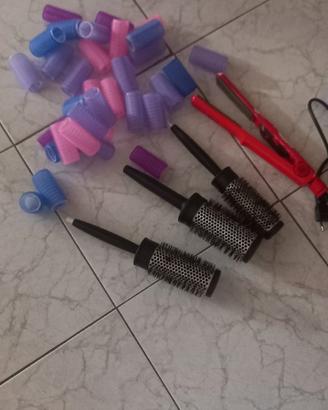 Piastra capelli e spazzole termix