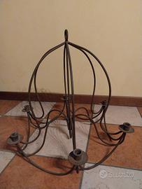lampadario candelabro ferro