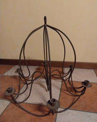 lampadario candelabro ferro