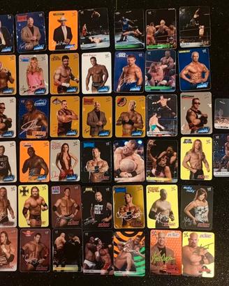 lotto di 44 Lamincards WWE (serie Raw e SmackDown)