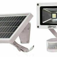 Faro led 9w con pannello solare sensore movimento